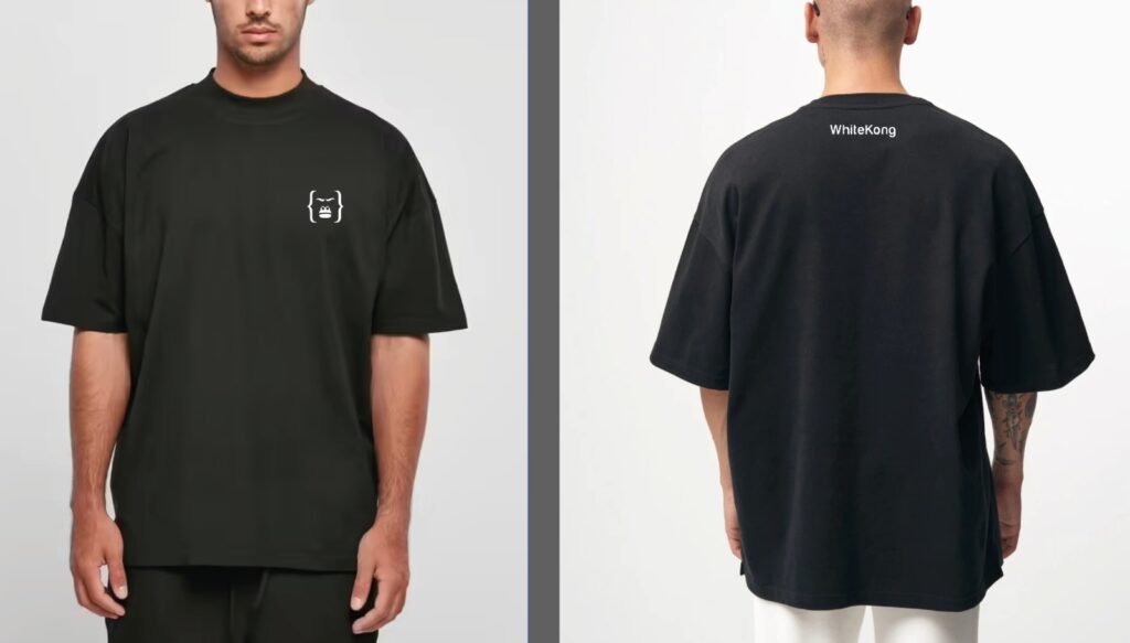 Camiseta WhiteKong Negra